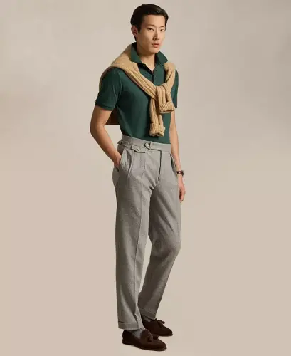 Men's Classic-Fit Soft Cotton Polo Shirt - Scotch Pine Heather - 2