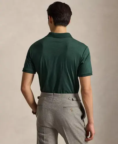 Men's Classic-Fit Soft Cotton Polo Shirt - Scotch Pine Heather - 4