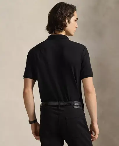 Men's Classic-Fit Soft Cotton Polo Shirt - Polo Black Multi - 2