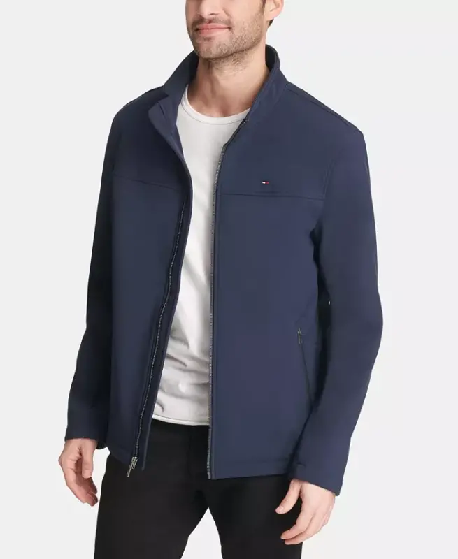 Men's Soft-Shell Classic Zip-Front Jacket - Midnight - 5