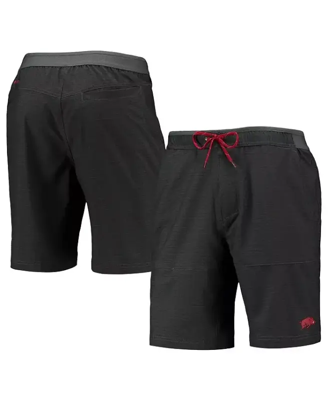 Men's Charcoal Arkansas Razorbacks Twisted Creek Omni-Shield Shorts - COLUMBIA