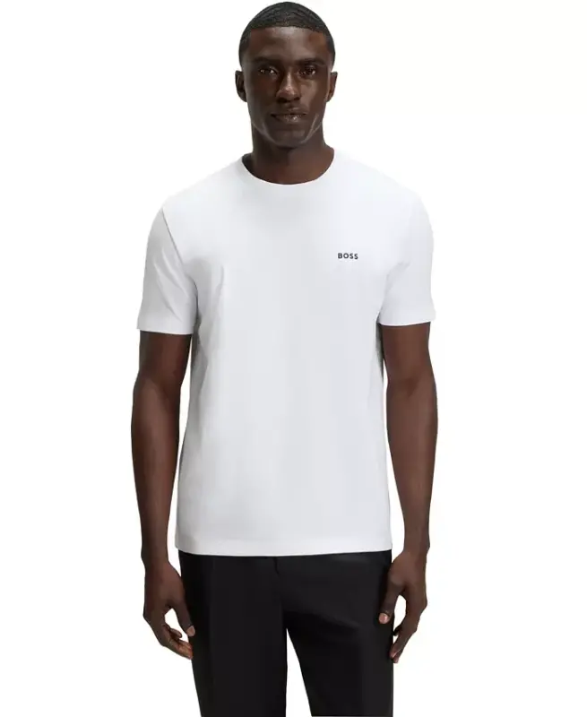 Men's Contrast Logo Regular-Fit T-Shirt - 8