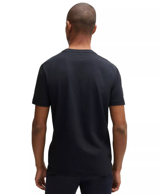 Men's Contrast Logo Regular-Fit T-Shirt - Dark Blue - 2