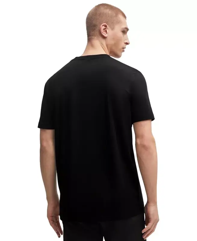 Men's Contrast Logo Regular-Fit T-Shirt - 1