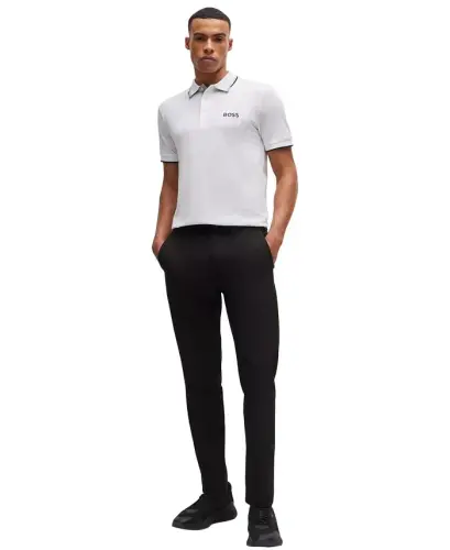 Men's Contrast Logo Cotton-Blend Polo Shirt - HUGO BOSS (1)