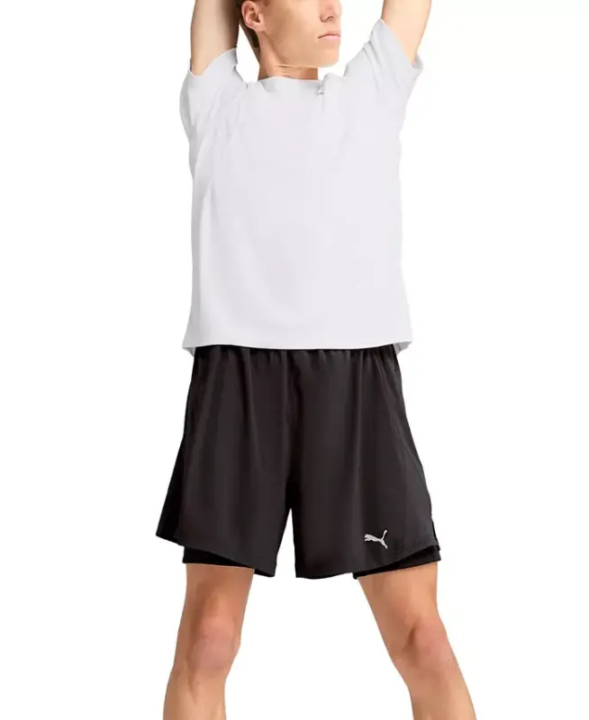 Men's Run Velocity Logo Shorts - Puma Black - 4