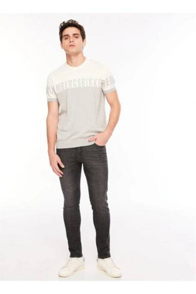 12243595 ERKEK KOT PANTOLON - Gri - JACK & JONES