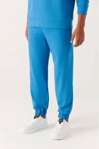Erkek Koyu Mavi Basic Pamuklu 2 iplik Jogger E003403-Koyu Mavi - AVVA (1)