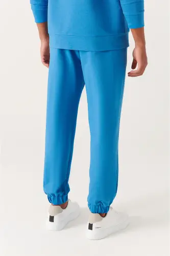 Erkek Koyu Mavi Basic Pamuklu 2 iplik Jogger E003403-Koyu Mavi - 3