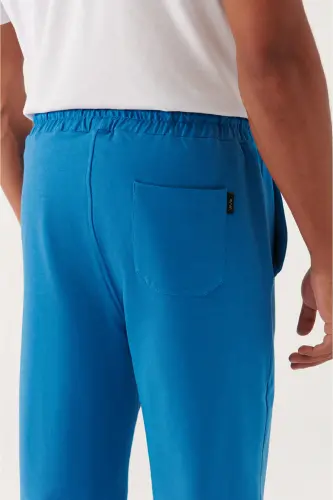 Erkek Koyu Mavi Basic Pamuklu 2 iplik Jogger E003403-Koyu Mavi - 5
