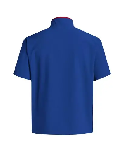Men's Royal Kansas Jayhawks Coaches Sideline Half-Zip Short Sleeve Jacket - Royal - 3