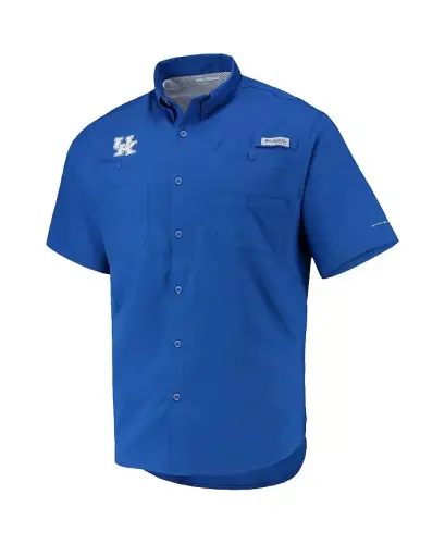 Men's Royal Kentucky Wildcats Tamiami Omni-Shade Button-Down Shirt - Royal - 3