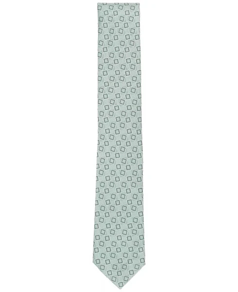 Men's Crater Geometric Tie, Exclusively at Modazone-Sage - ALFANI (1)
