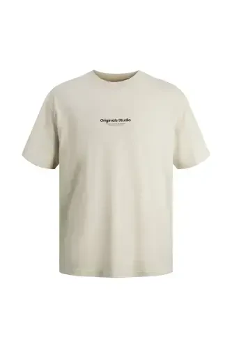 Yuvarlak Yaka Krem Erkek T-Shirt 12240121_JORVESTERBRO TEE SS CREW N - 6