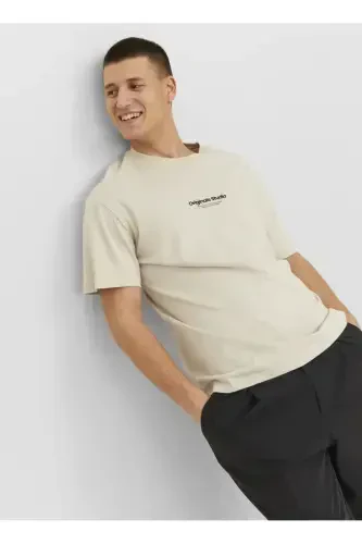 Yuvarlak Yaka Krem Erkek T-Shirt 12240121_JORVESTERBRO TEE SS CREW N - 7