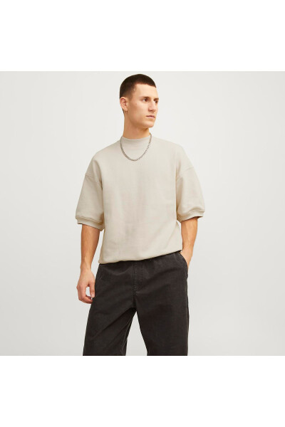 Collective Erkek Krem Tişört (12255219-MOM) - JACK & JONES
