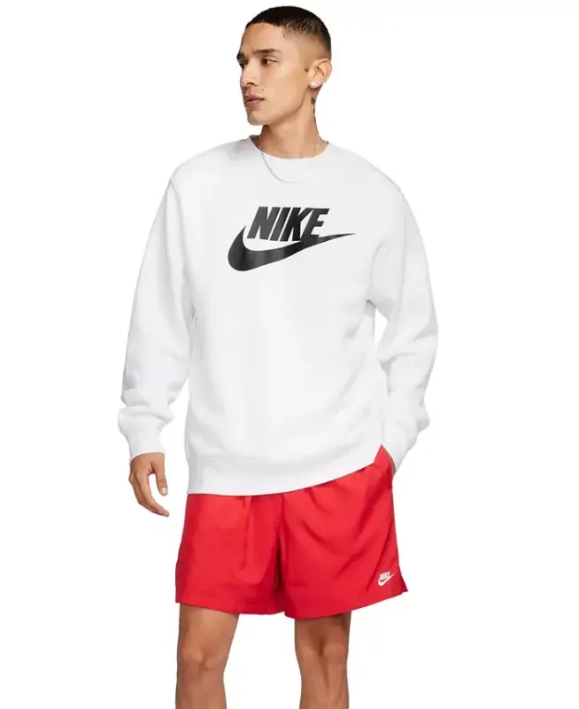 Men's Club Flow Relaxed-Fit Drawstring Shorts - University Red - 2