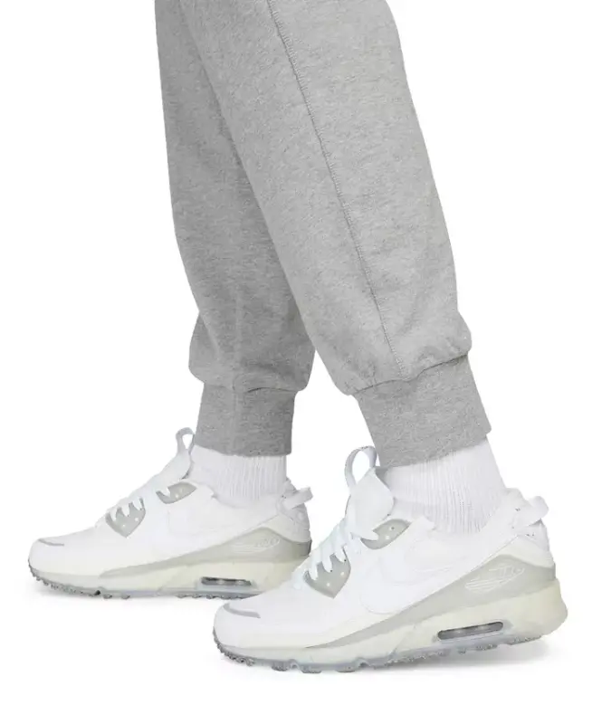 Men's Club Fleece Knit Joggers - Dk Grey Heather/white - 4