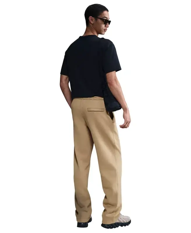 Men's Club Brushed Fleece Open Hem Pants - Parachute Beige/White - 4
