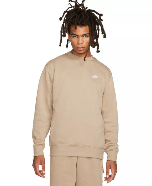 Erkek Kulüp Polar Sweatshirt Khaki/Beyaz - 1