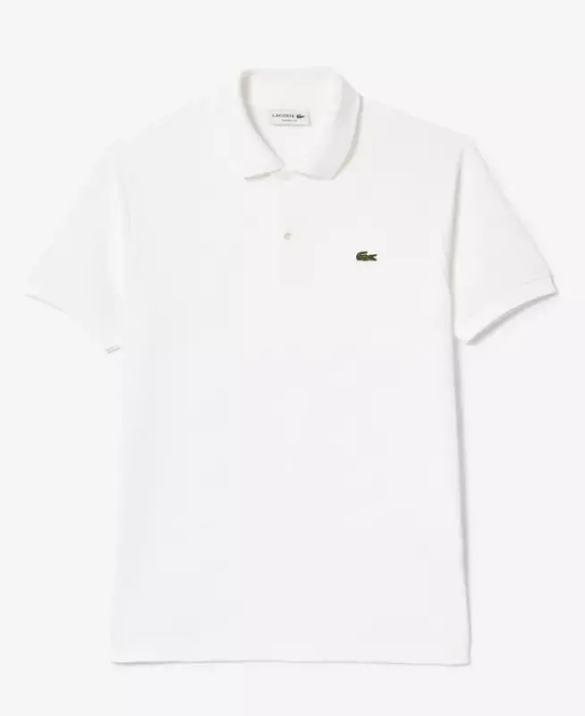 Men's L.12.12 Classic-Fit Short-Sleeve Piqué Polo Shirt - 001 - White - 5