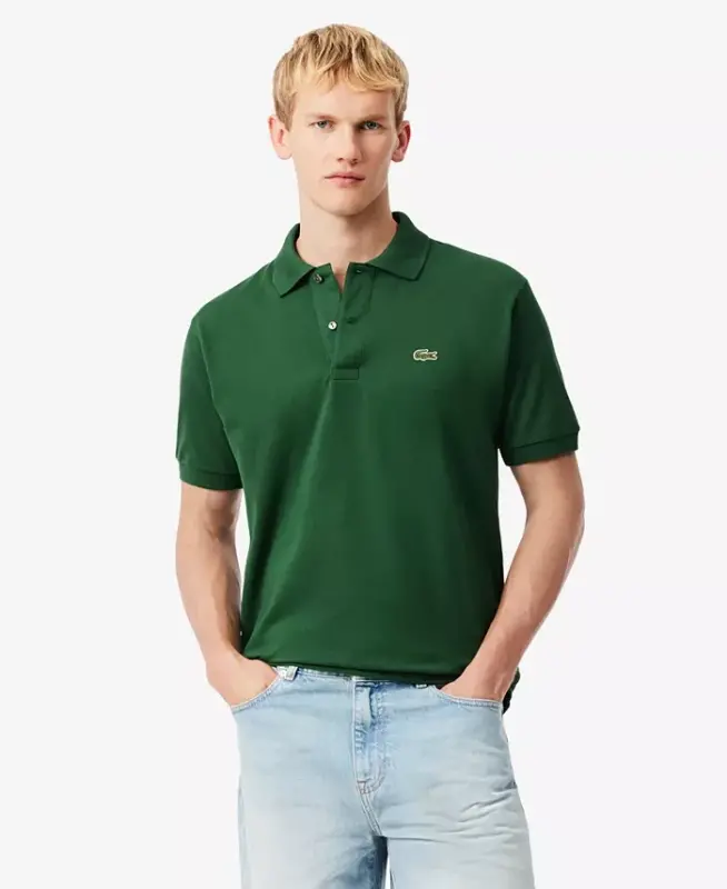Men's L.12.12 Classic-Fit Short-Sleeve Piqué Polo Shirt - 132 - Green - 1