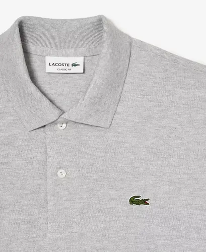 Men's L.12.12 Classic-Fit Short-Sleeve Piqué Polo Shirt - CCA - Silver Chine Grey - 6