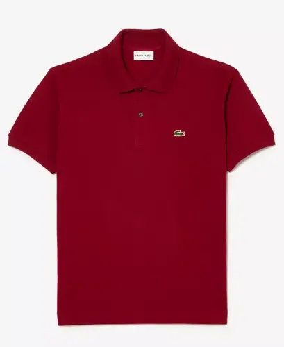 Men's L.12.12 Classic-Fit Short-Sleeve Piqué Polo Shirt - 476 - Bordeaux Red - 5