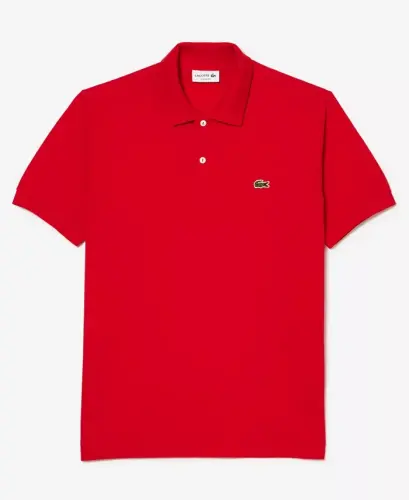 Men's L.12.12 Classic-Fit Short-Sleeve Piqué Polo Shirt - 240 - Red - 5