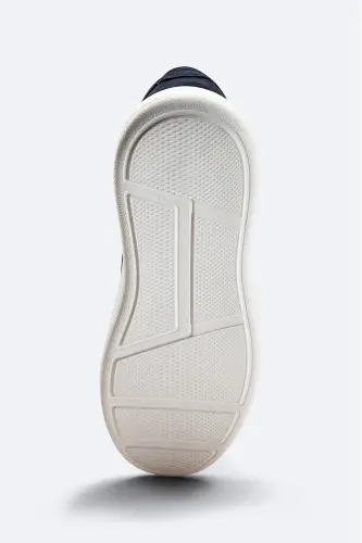 Erkek Lacivert %100 Süet Esnek Taban Hafif Casual Ayakkabı B008002-Lacivert - 5