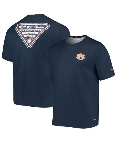 Men's Navy Auburn Tigers Terminal Tackle Omni-Shade T-shirt - Navy - 1