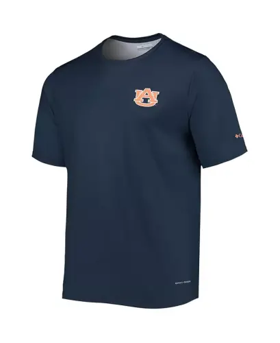 Men's Navy Auburn Tigers Terminal Tackle Omni-Shade T-shirt - Navy - 3