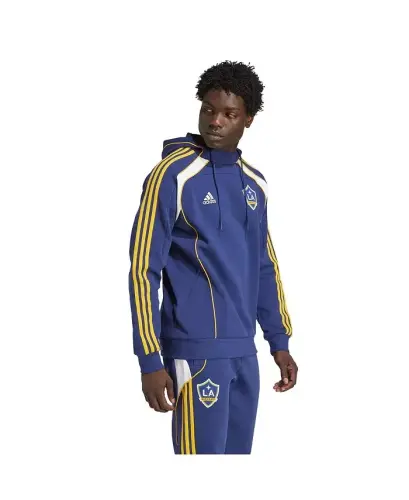 Men's Navy LA Galaxy 2025 Travel Pullover Hoodie - Navy - 4
