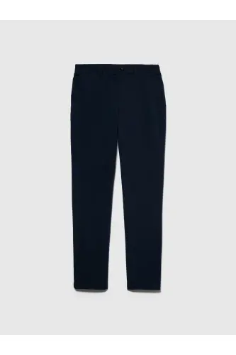 Erkek Lacivert Slim Fit Esnek Chino Pantolon-Lacivert - SISLEY (1)