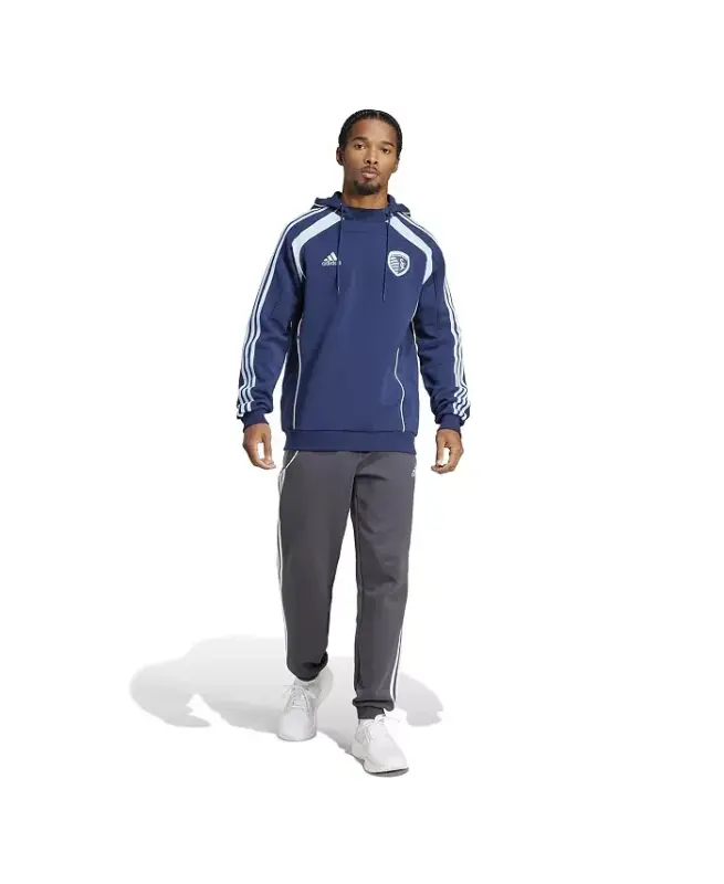 Men's Navy Sporting Kansas City 2025 Travel Pullover Hoodie - Navy - 3