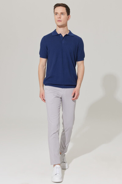 Erkek Lacivert Standart Fit Normal Kesim Polo Yaka - 2