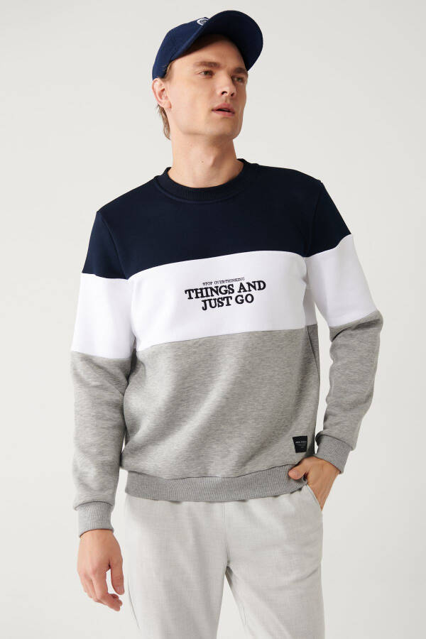 Erkek Lacivert Sweatshirt - 8