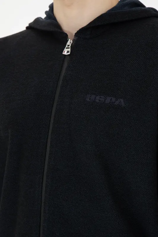 Erkek Lacivert Triko Hırka 50271075-VR033-164809 - 7