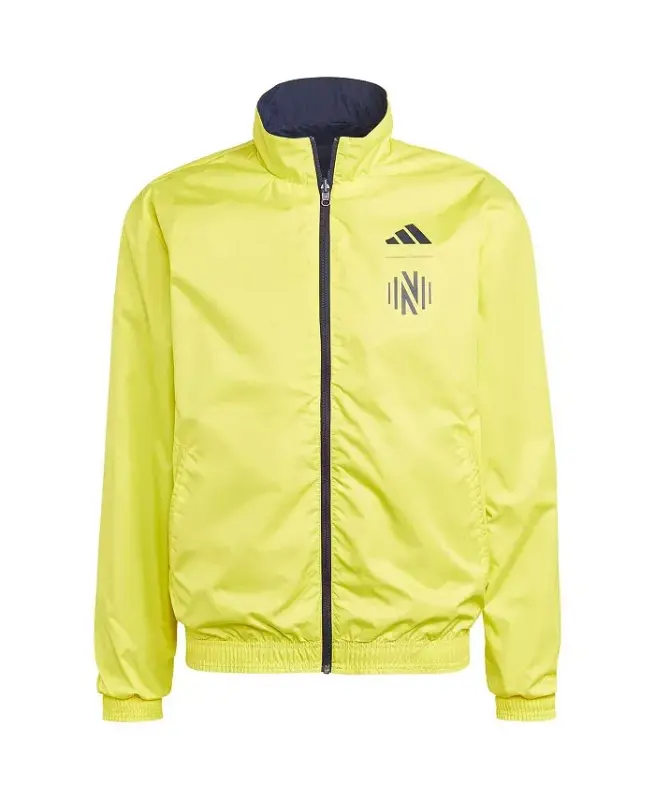 Men's Navy and Yellow Nashville SC 2023 On-Field Anthem Full-Zip Reversible Team Jacket - Navy, Yellow - 5
