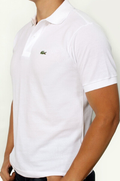 Erkek Lacoste Beyaz Klasik Fit Polo - 2XL - 1