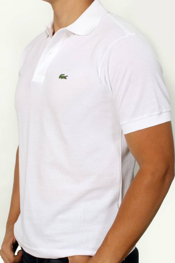 Erkek Lacoste Beyaz Klasik Fit Polo - 2XL - 1