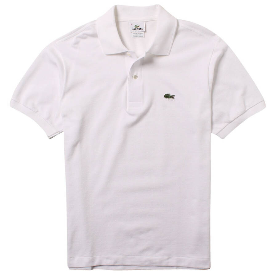 Erkek Lacoste Beyaz Klasik Fit Polo - 2XL - 3