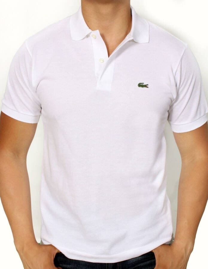 Erkek Lacoste Beyaz Klasik Fit Polo - 2XL - 4