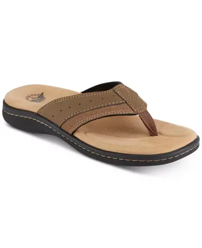 Men's Laguna Flip-Flop Sandals - Dark Tan - 1