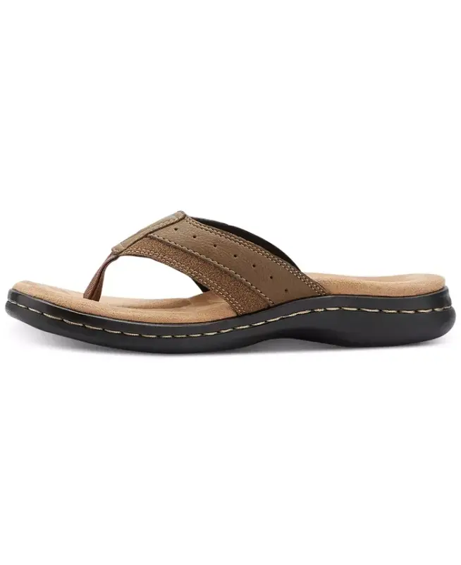 Men's Laguna Flip-Flop Sandals - Dark Tan - 4