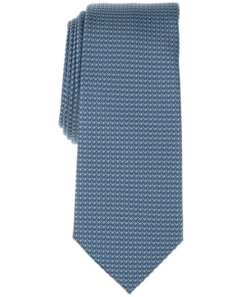 Men's Leven Mini-Pattern Tie, Exclusively at Modazone-Blue - ALFANI
