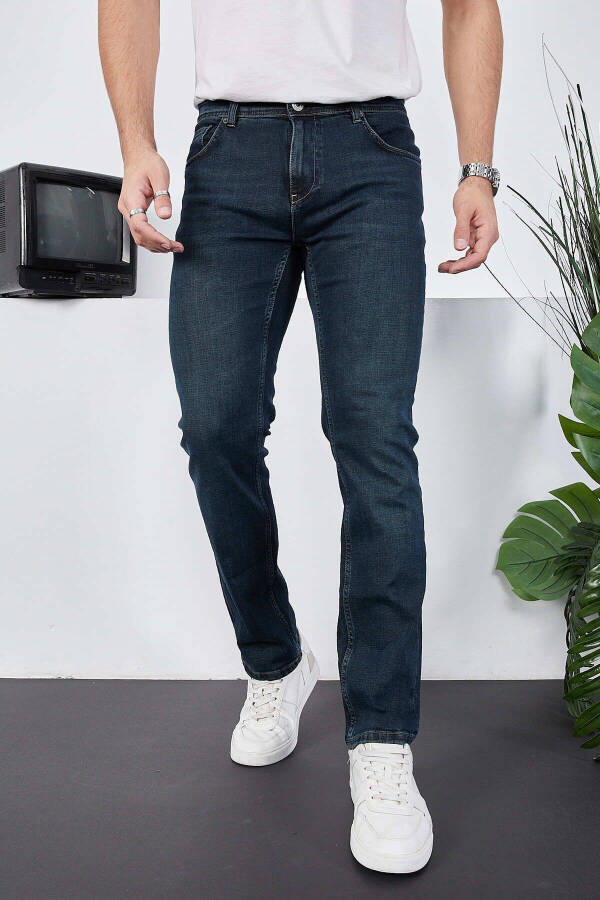 Erkek Likralı Denim Regular Fit Jean - 2