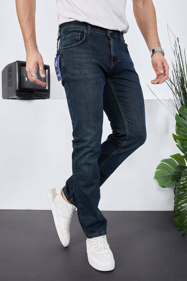 Erkek Likralı Denim Regular Fit Jean - 3