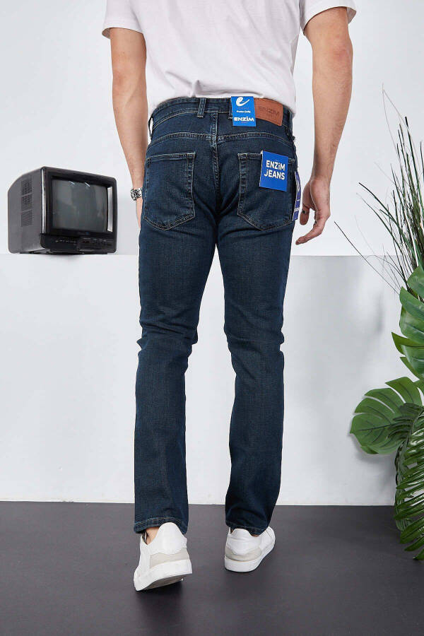 Erkek Likralı Denim Regular Fit Jean - 6