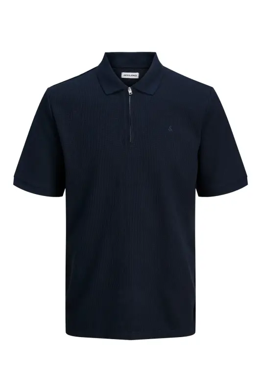 Erkek Logo Işlemeli Polo Yaka Lacivert Tişört-Lacivert - 2